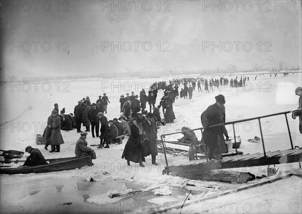 Skating Party, 1912.