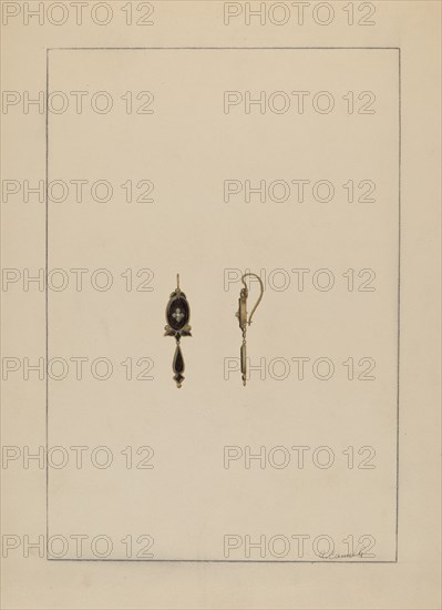 Earrings, 1935/1942.