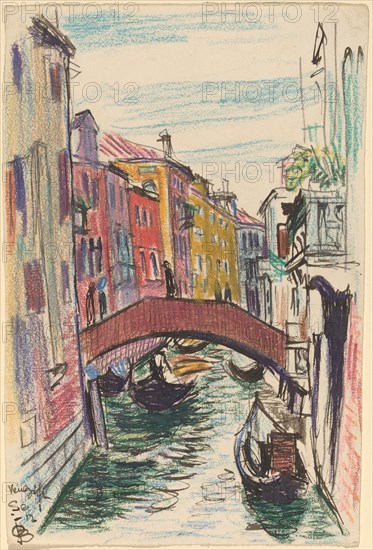 Canal, Venice, 1912.