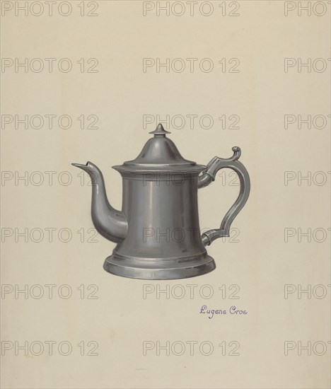 Pewter Teapot, c. 1937.