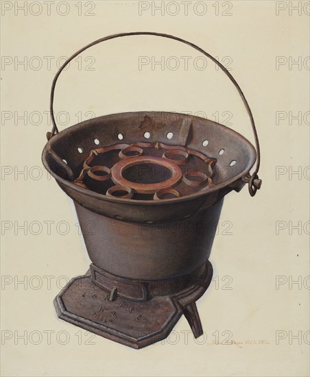 Charcoal Stove, c. 1939.