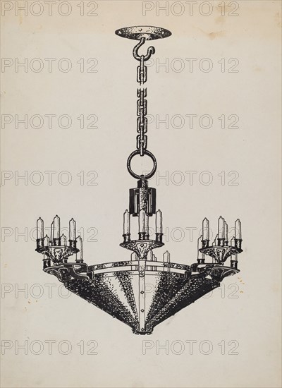 Chandelier, c. 1936.