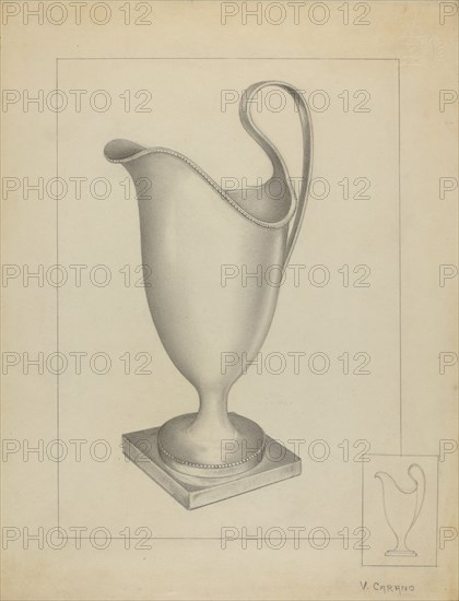 Silver Creamer, 1936.