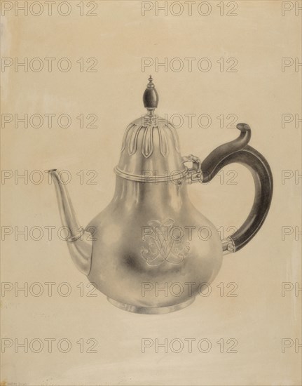 Silver Teapot, c. 1938.