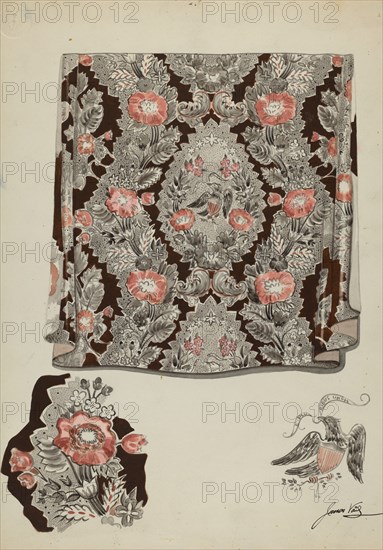 Textile Drapery, c. 1937.