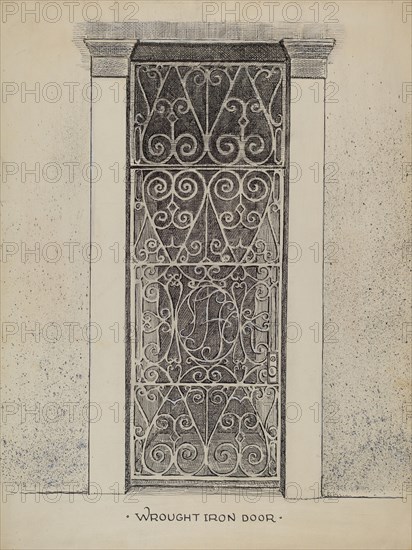 Wrought Iron Door, c. 1936.