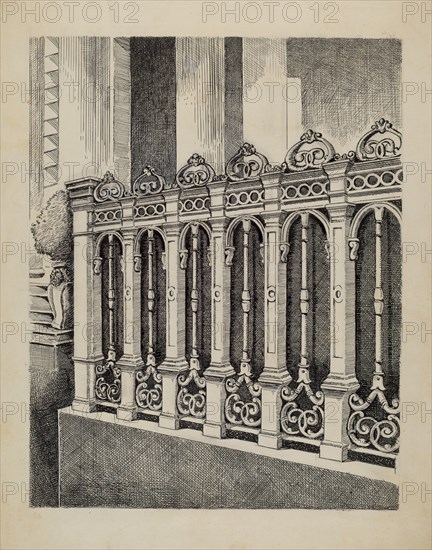 Cast Iron Fence, 1935/1942.