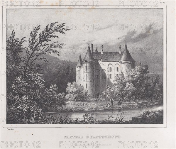Château d'Happegienne, 1830-60.