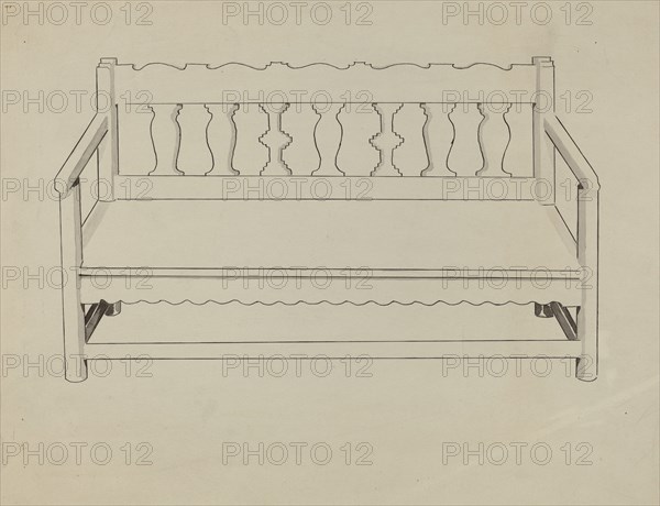 Church Pew, 1935/1942.