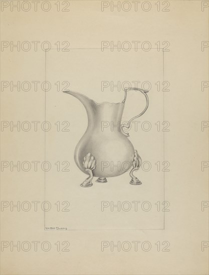 Silver Creamer, c. 1937.