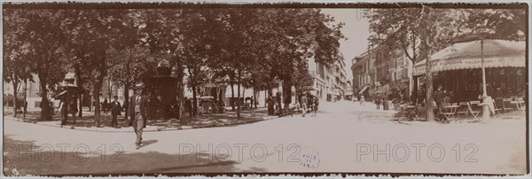 Panorama of streets in Paris.