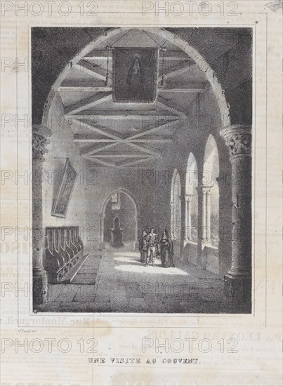Une Visite au Couvent, ca. 1834.