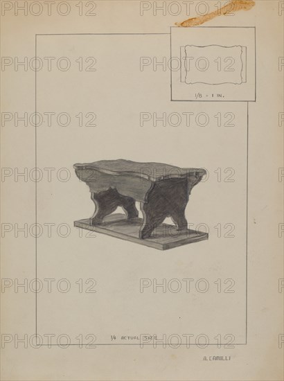 Child's Bench, c. 1936.