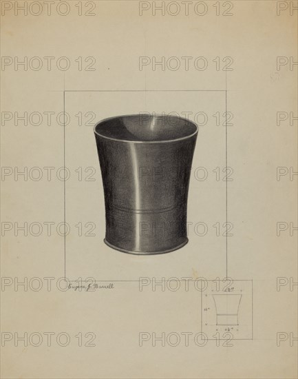 Pewter Beaker, c. 1936.