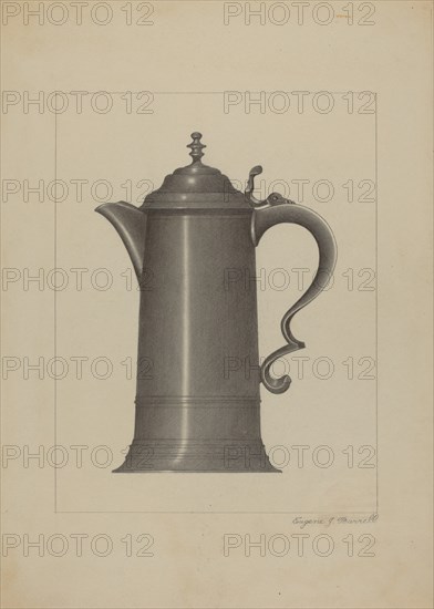 Pewter Flagon, c. 1936.