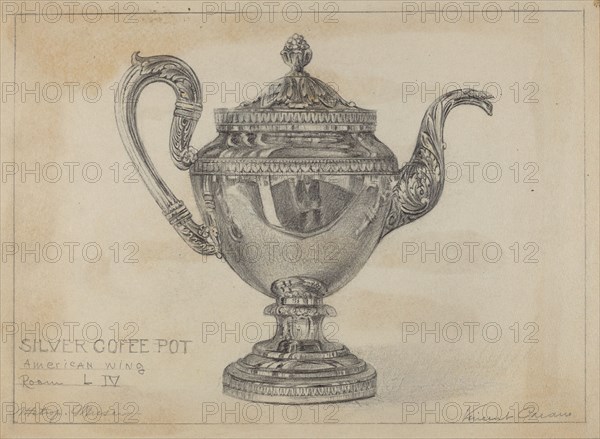 Silver Teapot, c. 1936.