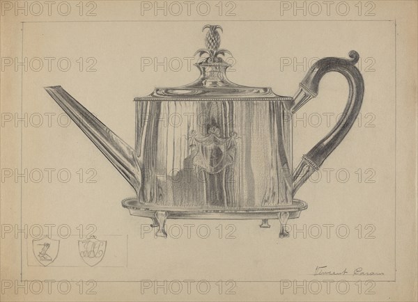 Silver Teapot, c. 1936.