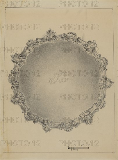 Silver Salver, c. 1936.