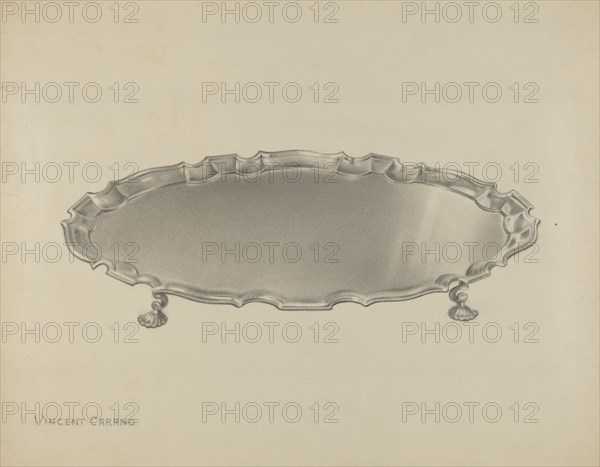 Silver Salver, c. 1937.