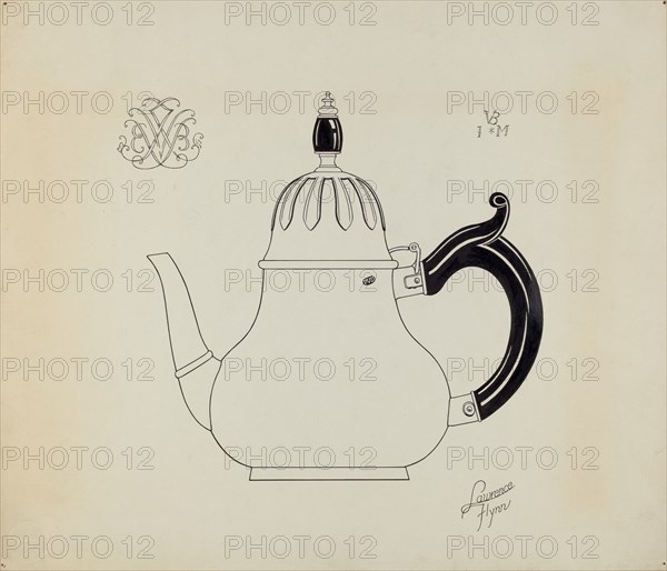 Silver Teapot, c. 1938.