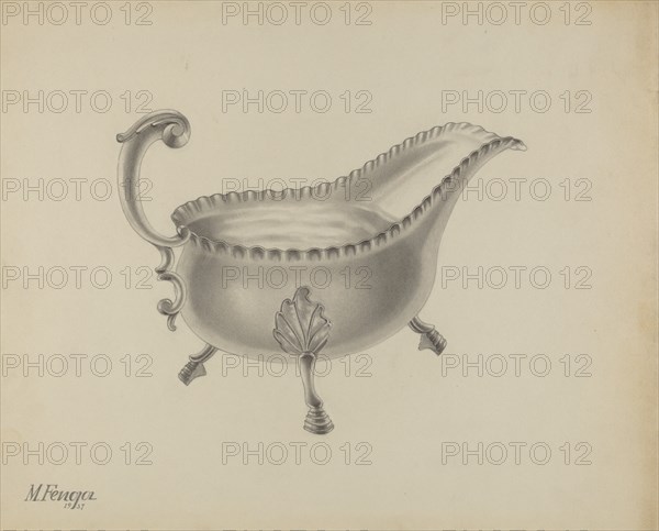 Silver Sauce Boat, 1937.