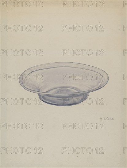 Glass Sauce Dish, c. 1940.