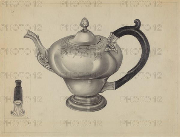 Silver Teapot, c. 1936.