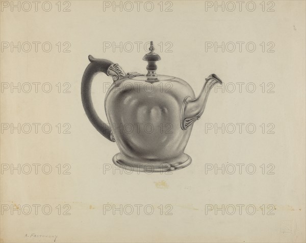 Silver Teapot, c. 1938.