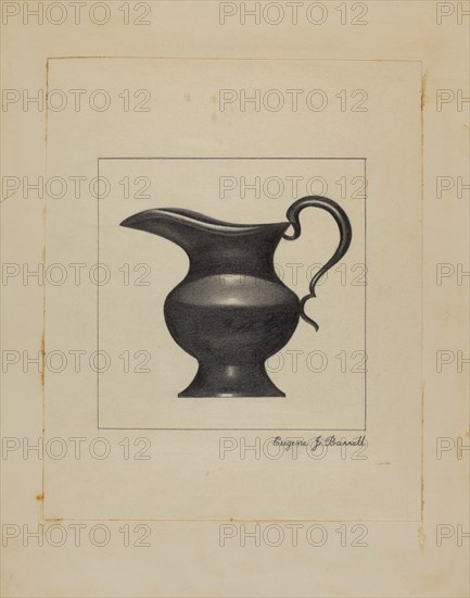 Pewter Pitcher, c. 1936.