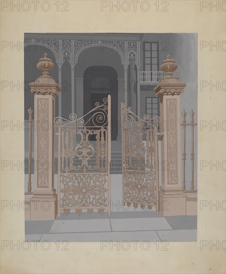 Cast Iron Gate, c. 1936.