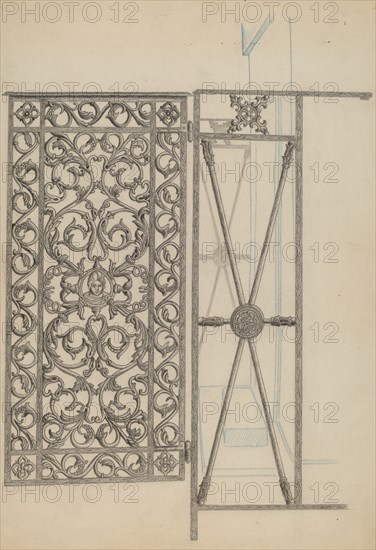 Cast Iron Gate, c. 1936.