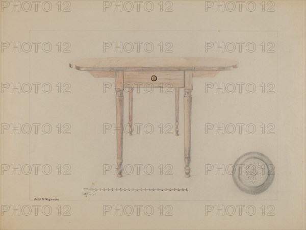 Sheraton Table, c. 1936.