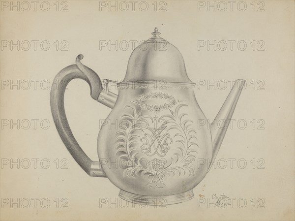 Silver Teapot, 1935/1942.