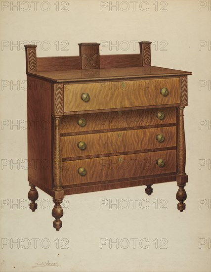 Chest of Drawers, c. 1939.