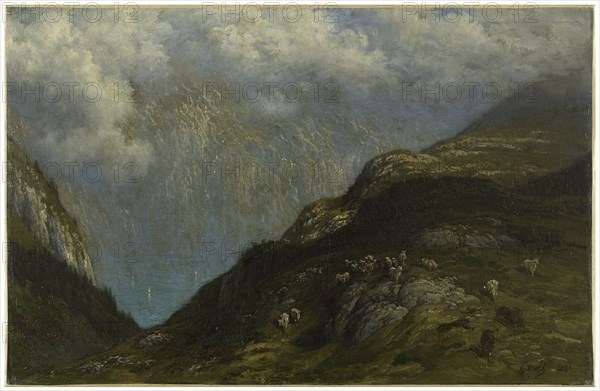 Paysage de montagne, 1881.