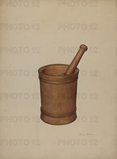 Mortar and Pestle, c. 1938.