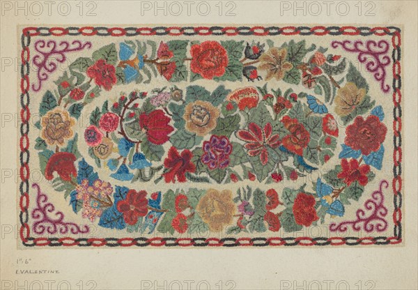 Hooked Rug, c. 1936.