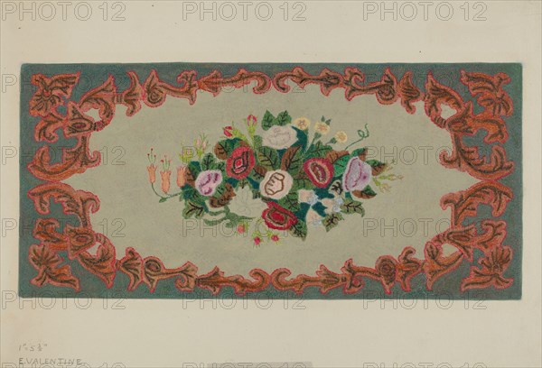 Hooked Rug, c. 1936.