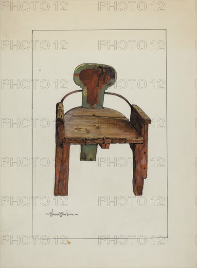 Sleigh Chair, c. 1937.