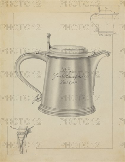 Silver Tankard, c. 1936.