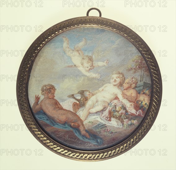 Cherub gardeners, c1850.