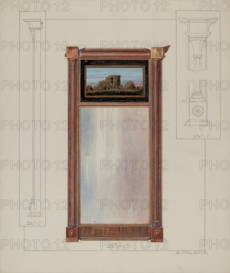 Colonial Mirror, c. 1937.