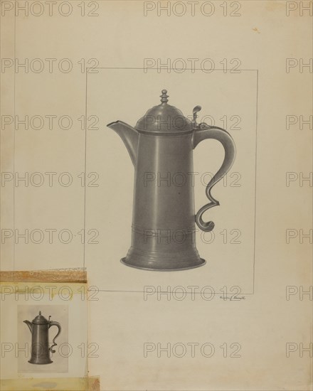 Pewter Flagon, 1935/1942.