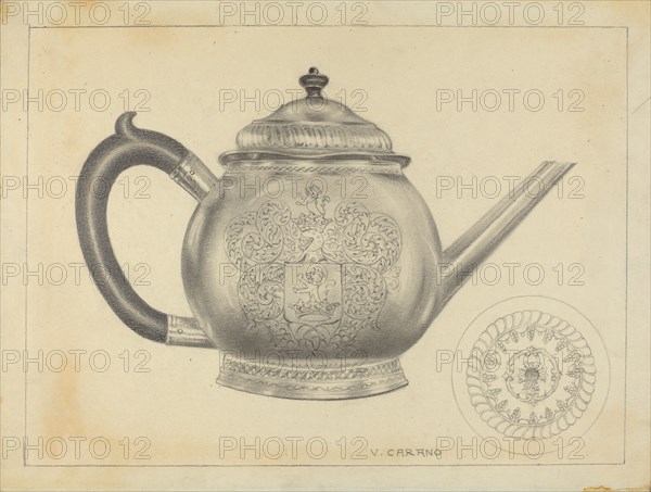 Silver Teapot, 1935/1942.