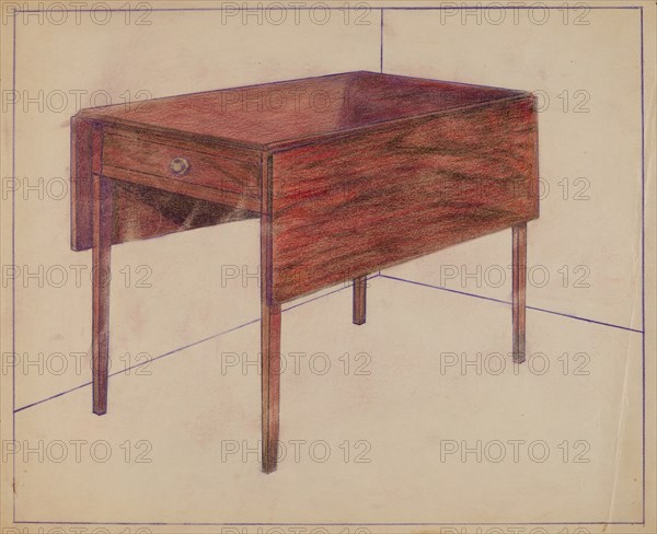 Drop-leaf Table, c. 1936.