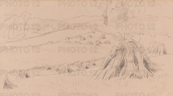 The Harvest Field, c. 1860. Creator: John Linnell the Elder.