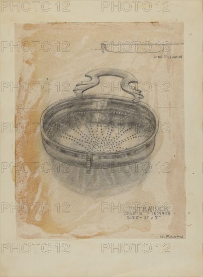 Silver Strainer, 1935/1942.