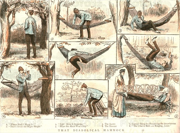 'That diabolical Hammock', 1886. Creator: Unknown.