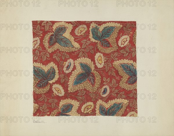 Printed Cotton, c. 1940.