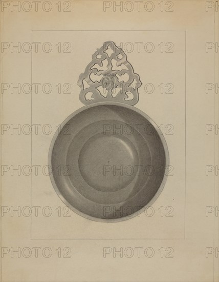 Pewter Porringer, c. 1936.